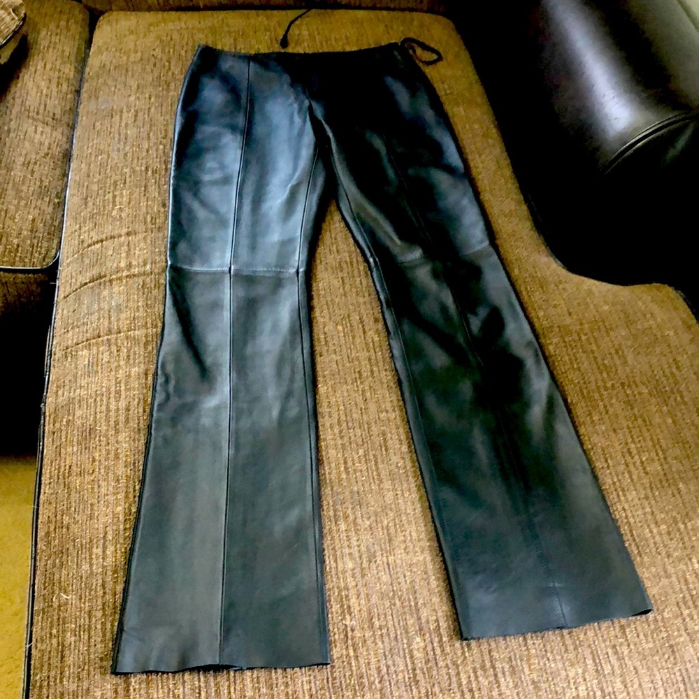 Genuine leather pants